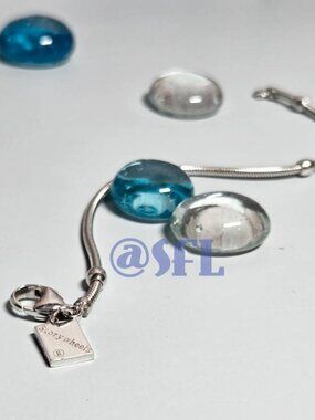 Storywheels Sterling Silver Bracelet 6.5 Inch Charm Bead Bracelet